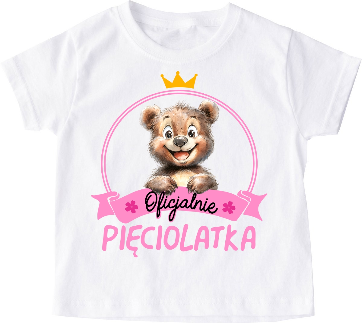 koszulka urodzinowa dla dziewczynki (5latka)