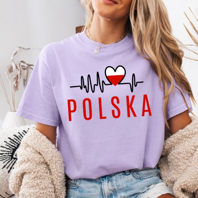 Fiołkowa koszulka dla Kibicki reprezentacji polski