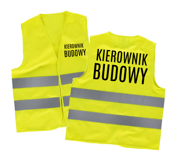 Kamizelka odblaskowa - KIEROWNIK BUDOWY