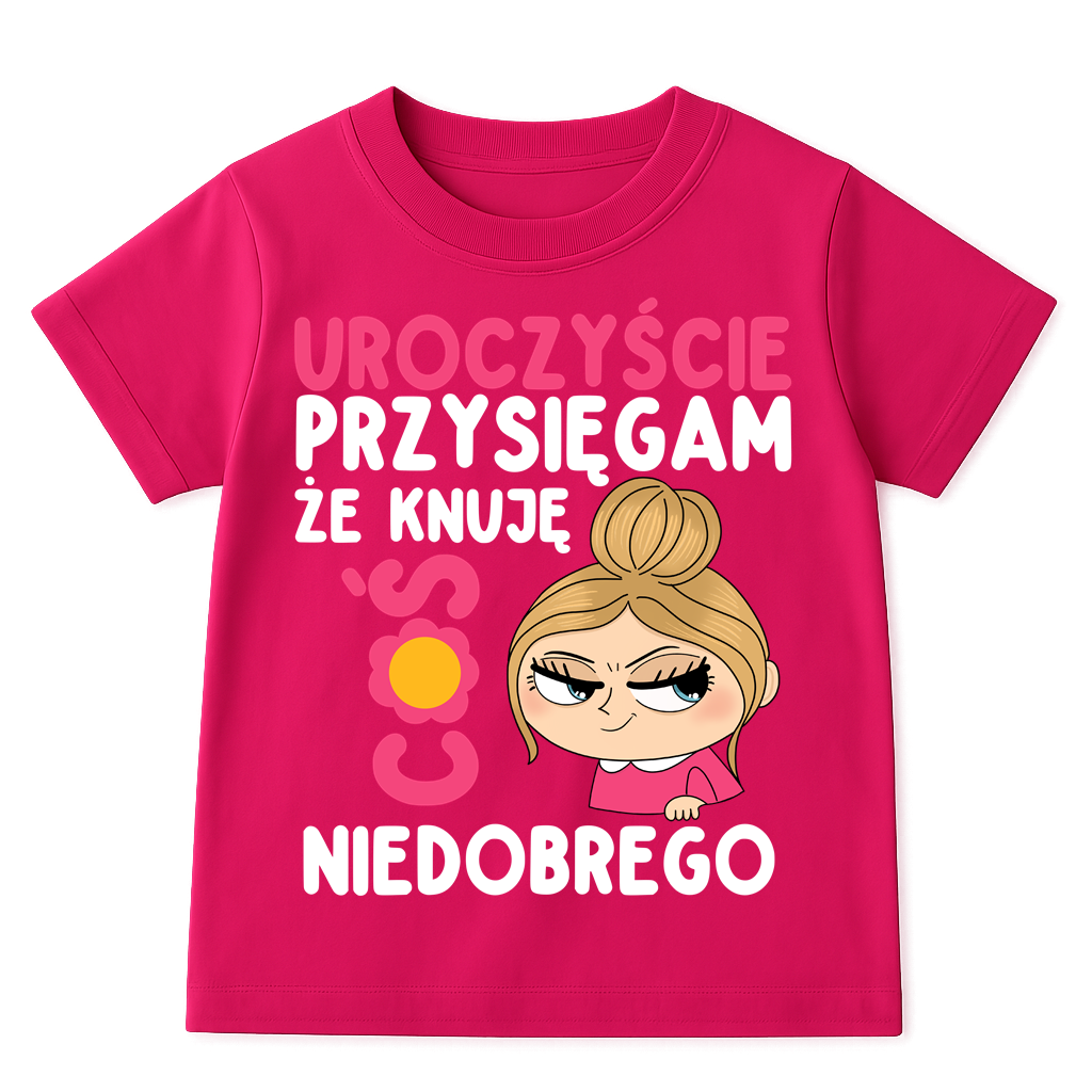 Fajna koszulka dla dziewczynki blondynki