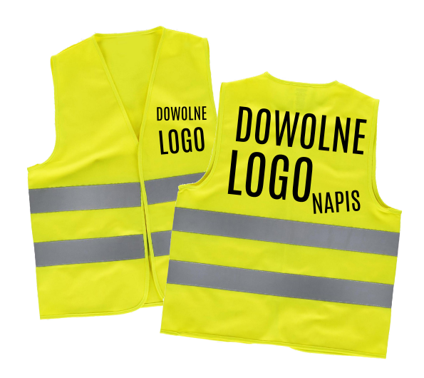 KAMIZELKA ODBLASKOWA Z LOGO FIRMY