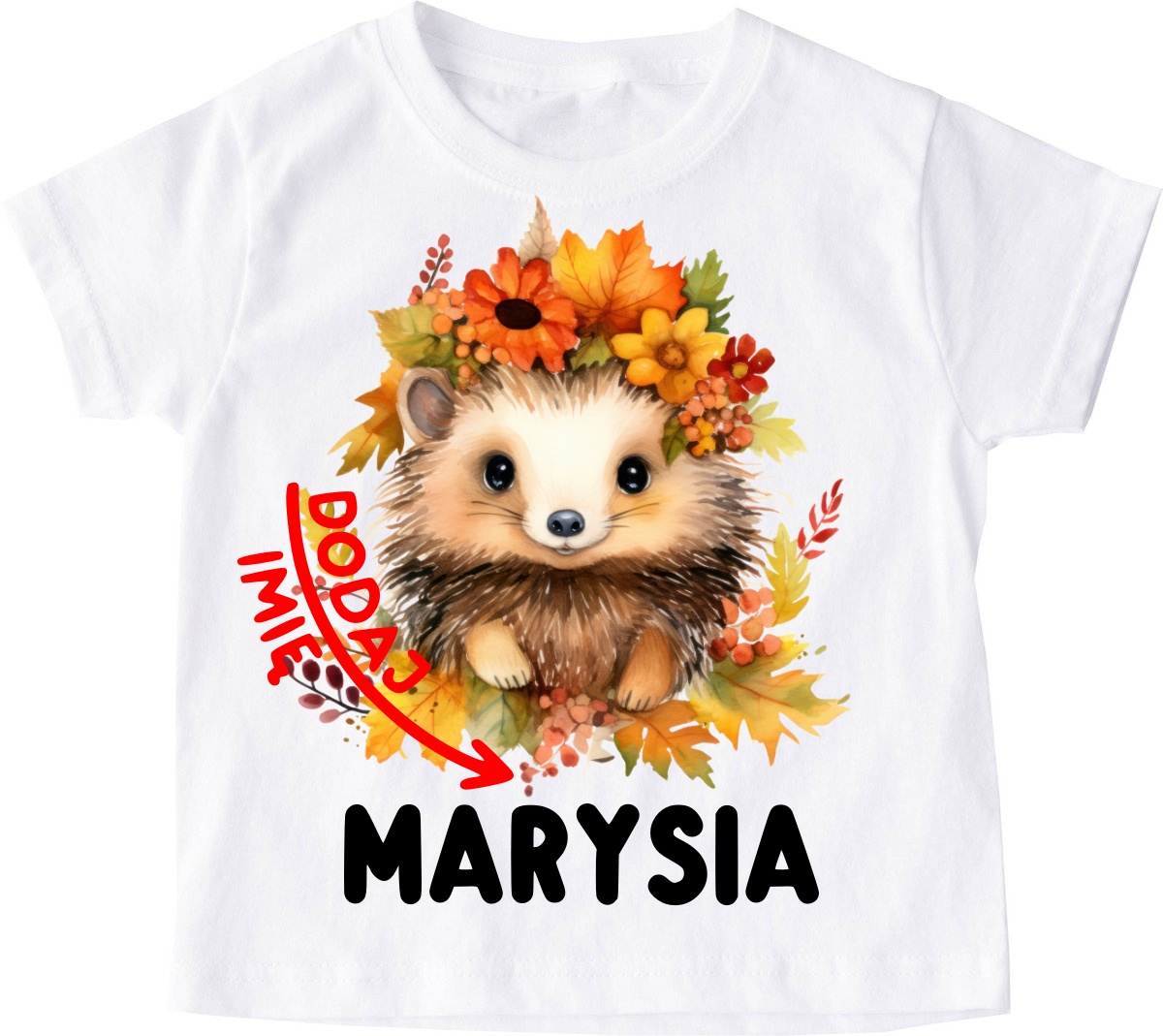 Koszulka z jeżem i mieniem na Dzień Jeża - wzór jeż4