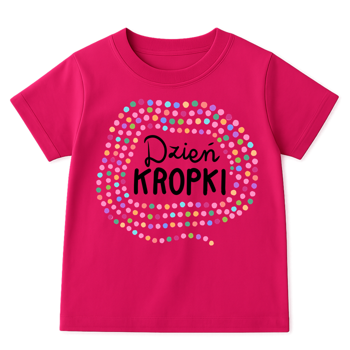 Różowa koszulka na DZIEŃ KROPKI
