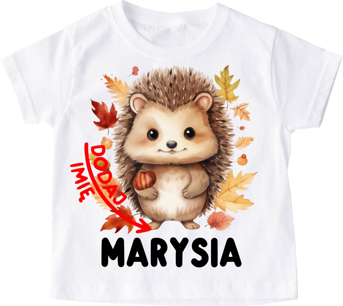 Koszulka z jeżem i mieniem na Dzień Jeża - wzór jeż14