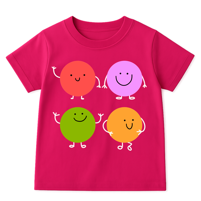 Różowa koszulka w kropki na DZIEŃ KROPKI DO PRZEDSZKOLA