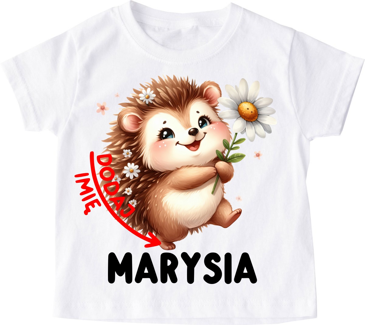 Koszulka z jeżem i mieniem na Dzień Jeża - wzór C204