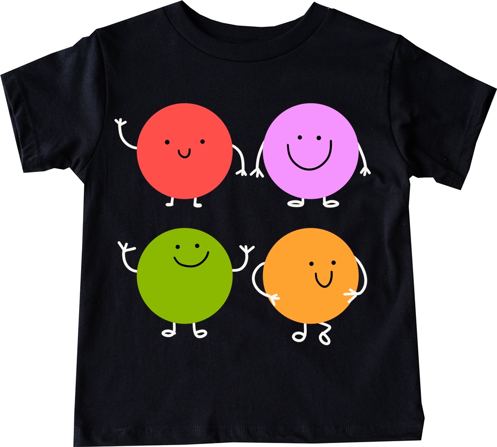 Czarna koszulka dla dziecka na DZIEŃ KROPKI