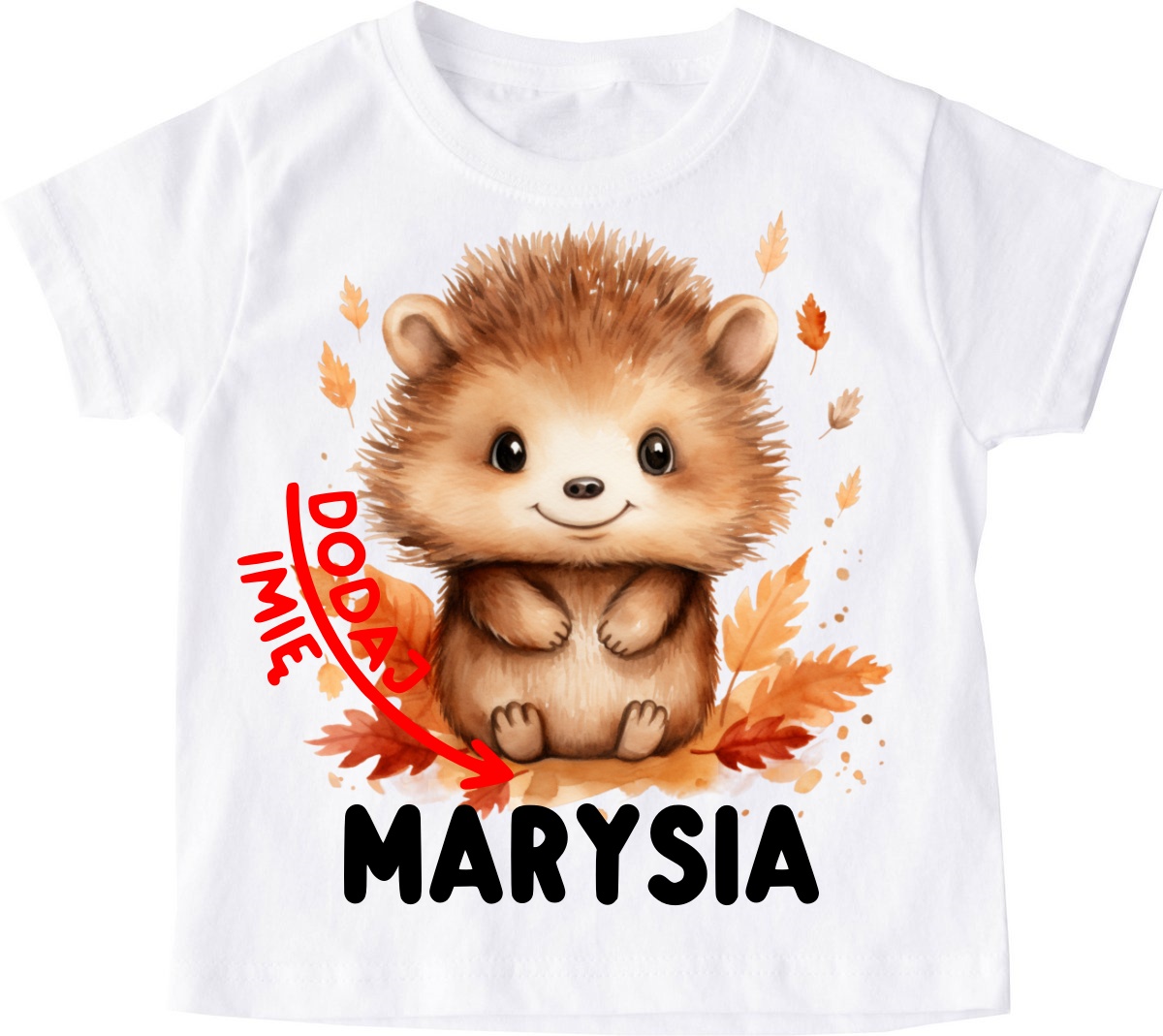 Koszulka z jeżem i mieniem na Dzień Jeża - wzór jeż16
