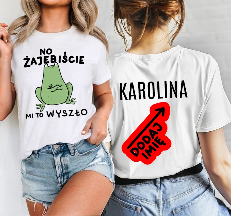 Śmieszna damska koszulka z imieniem