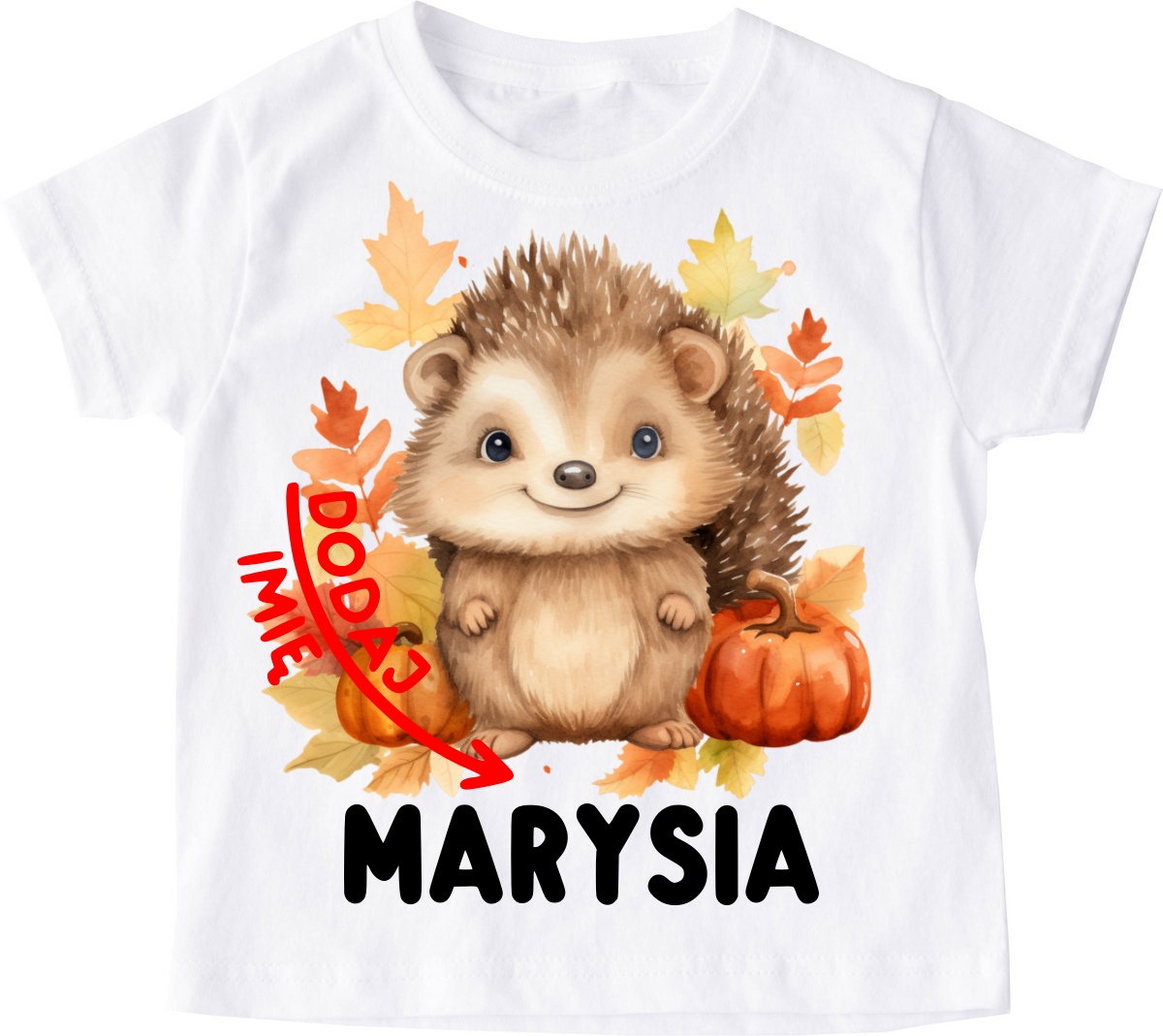 Koszulka z jeżem i mieniem na Dzień Jeża - wzór jeżyk18