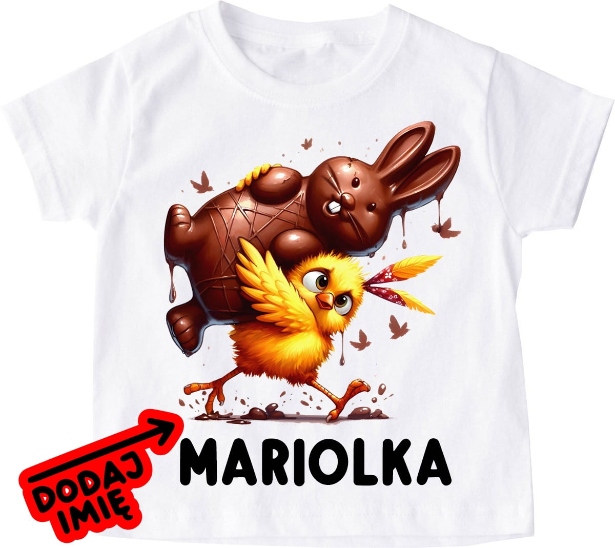 Koszulka z imieniem dla dziecka na Wielkanoc