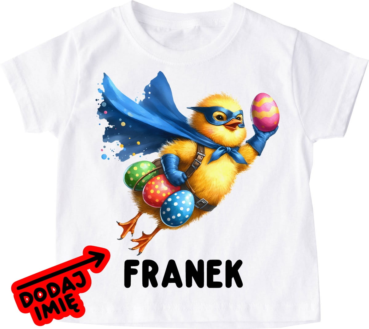 Koszulka z imieniem dla dziecka na Wielkanoc