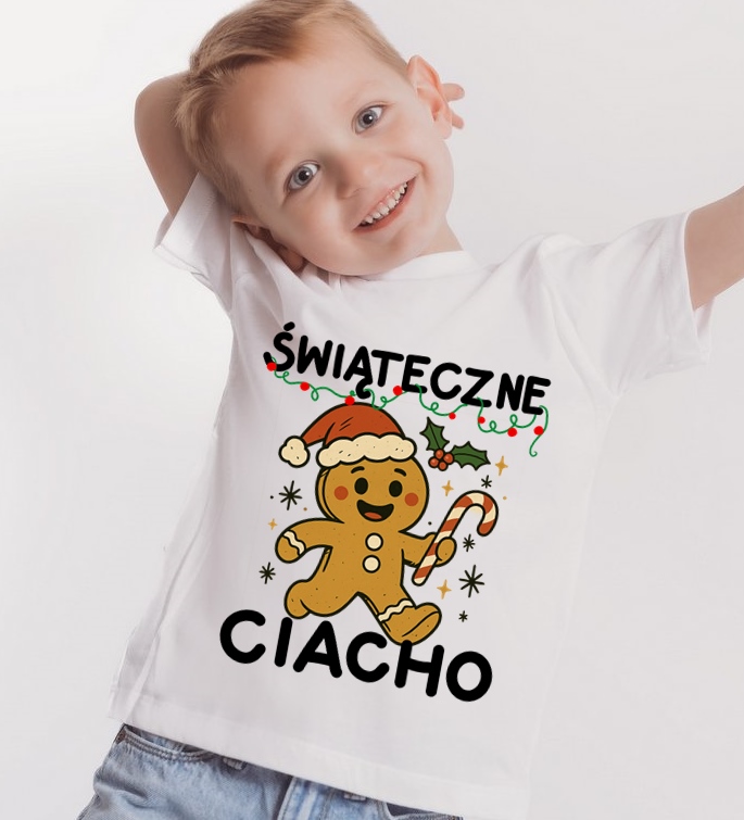 Koszulka dla chłopczyka na prezent na Mikołajki - ŚWIĄTECZNE CIACHO