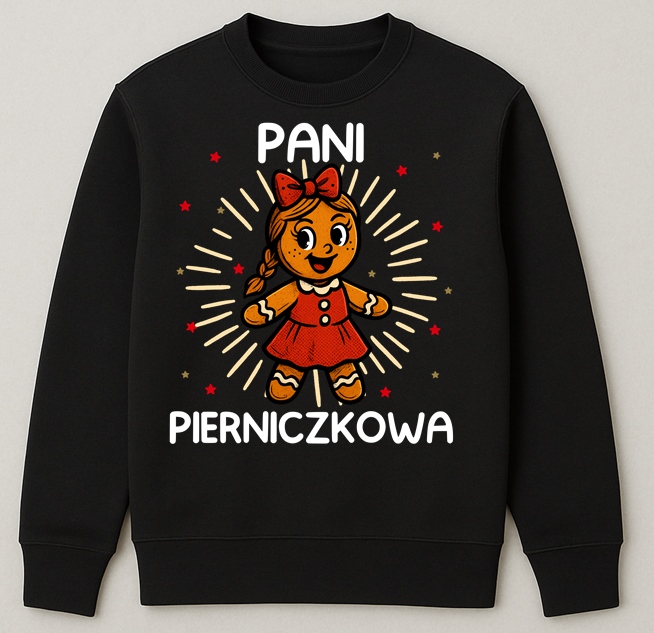 Świąteczna bluza damska - Pani pierniczkowa
