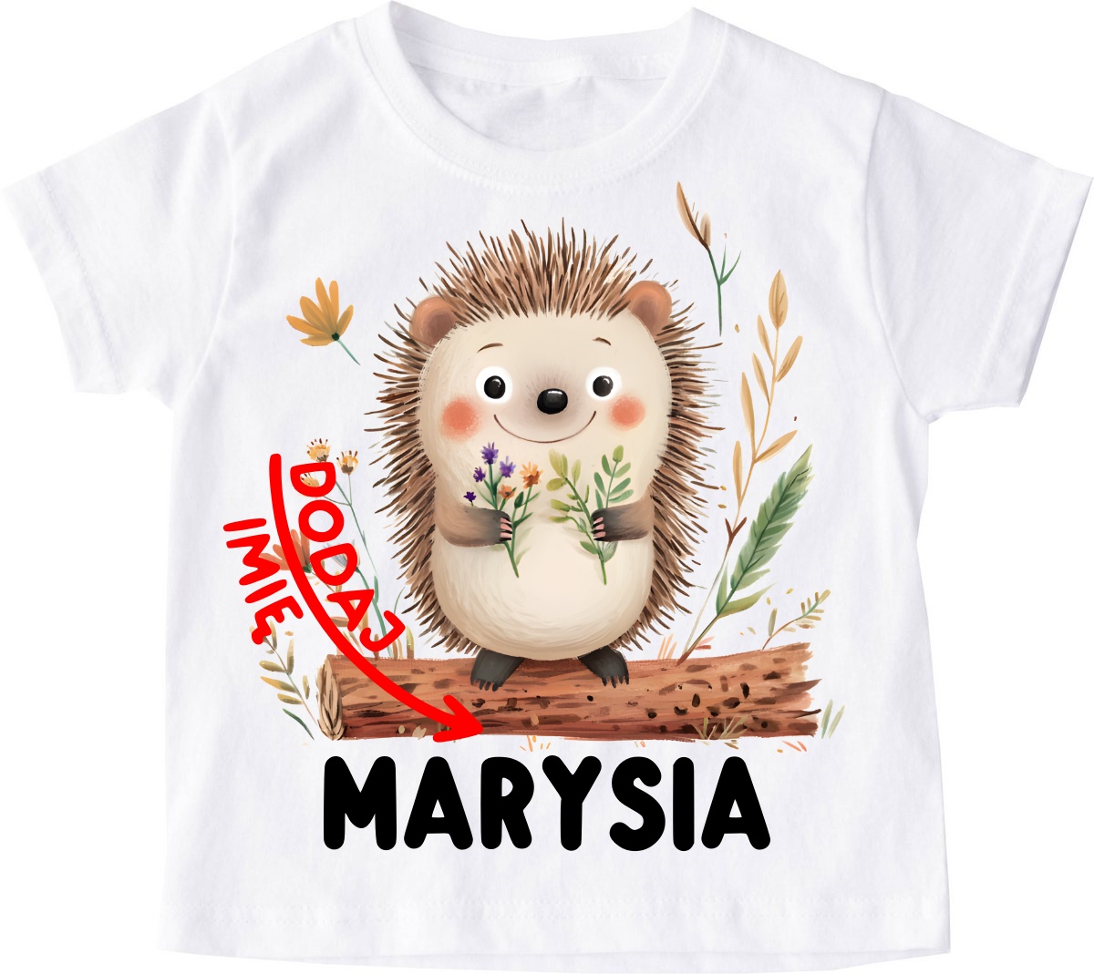 Koszulka z jeżem i mieniem na Dzień Jeża - wzór jeż125
