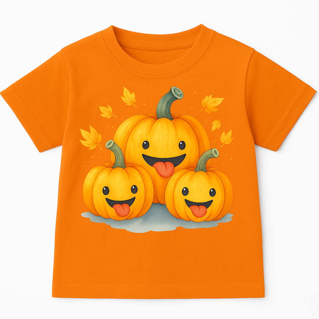 Koszulka na DZIEŃ DYNI Z trzema dyniami - WZÓR DYNIE TRZY