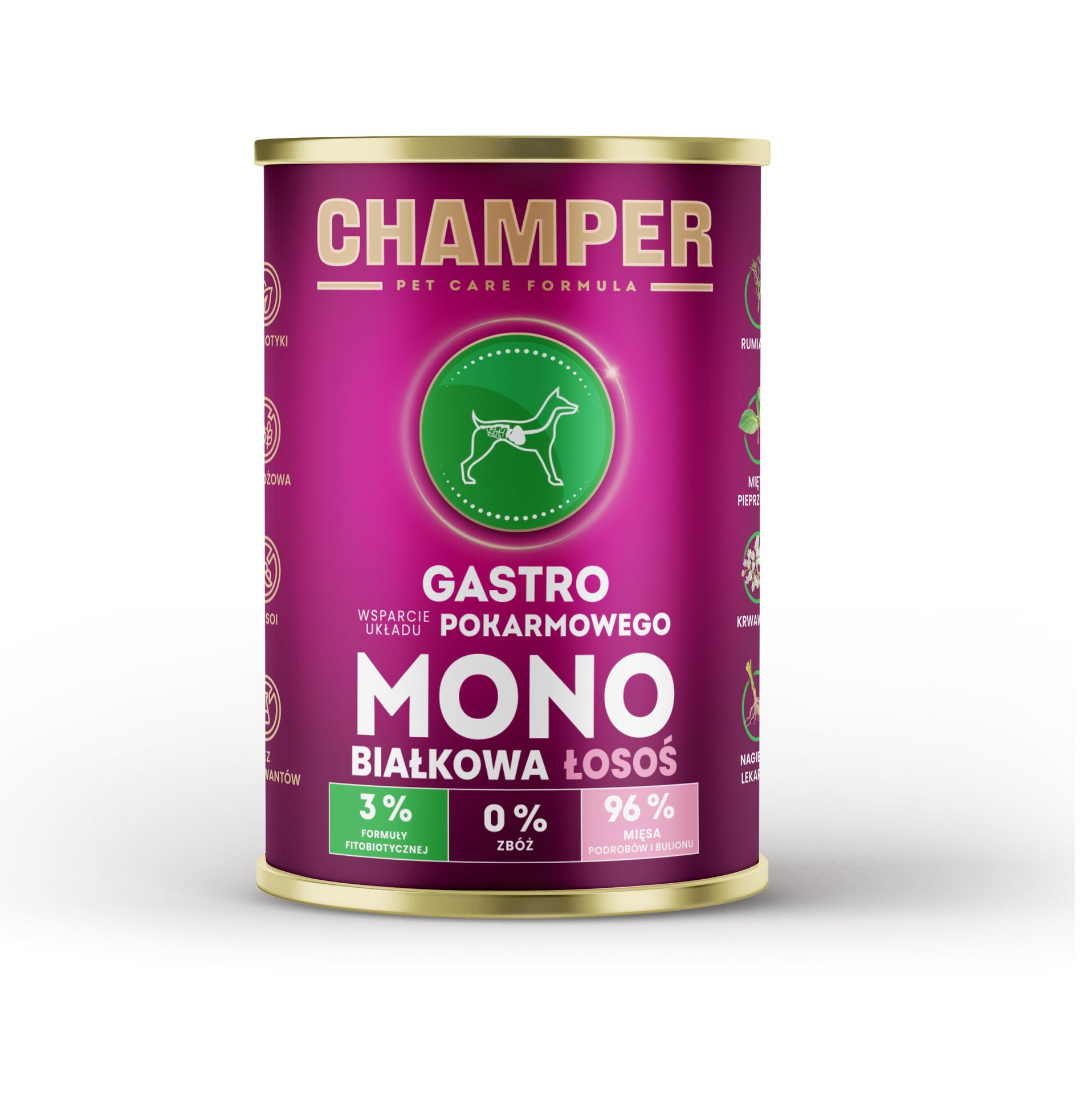 CHAMPER Gastro Łosoś - mokra karma dla psa - 400g
