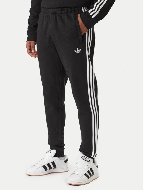 adidas Spodnie dresowe 3-Stripes KE3562 Czarny Slim Fit
