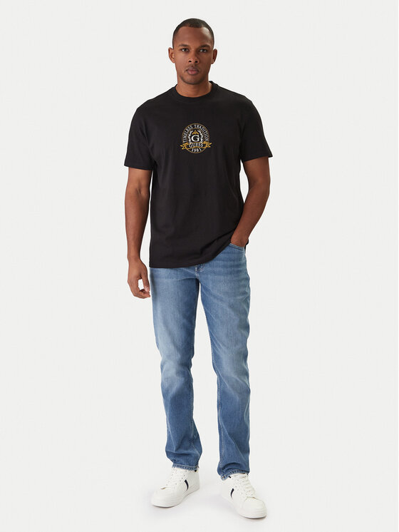 Guess T-Shirt M6RI16 I3Z14 Czarny Regular Fit