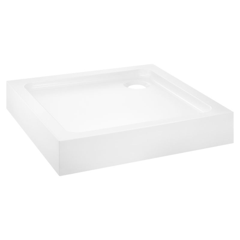 Dommel  Brodzik akrylowy kwadratowy 80 x 80 x 15 cm biały