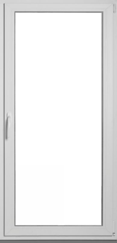 Okno PCV rozwierno-uchylne dwuszybowe 865 x 2095 mm prawe antracyt