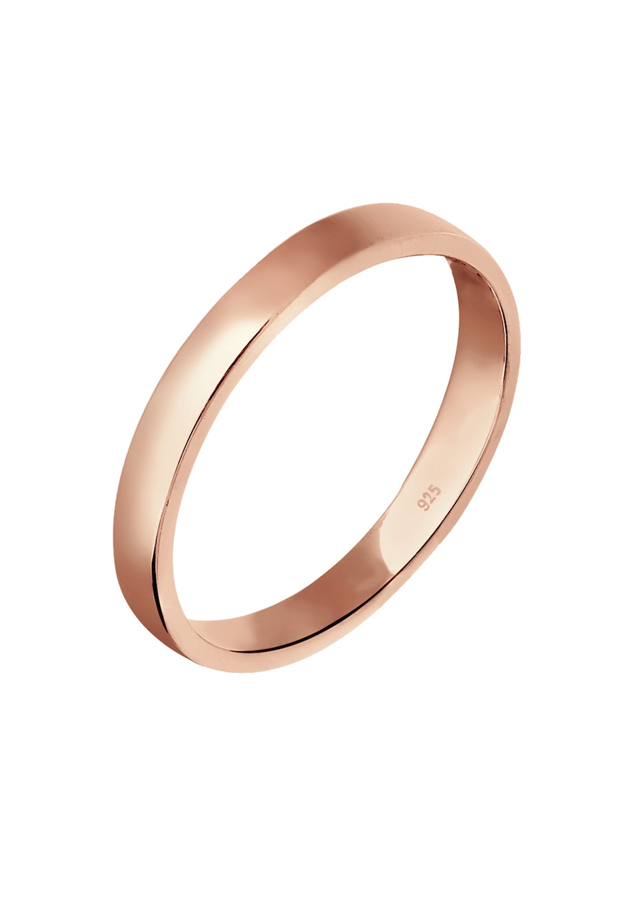 Elli Damski zaręczynowy prosty elegancki w srebrze 925 Sterling Silver Pierścionki 1 ct