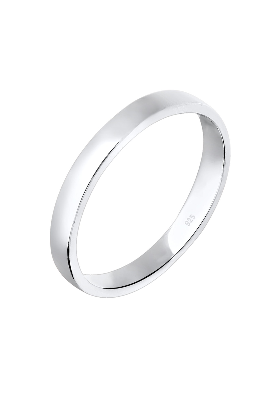 Elli Damski zaręczynowy prosty elegancki w srebrze 925 Sterling Silver Pierścionki 1 ct