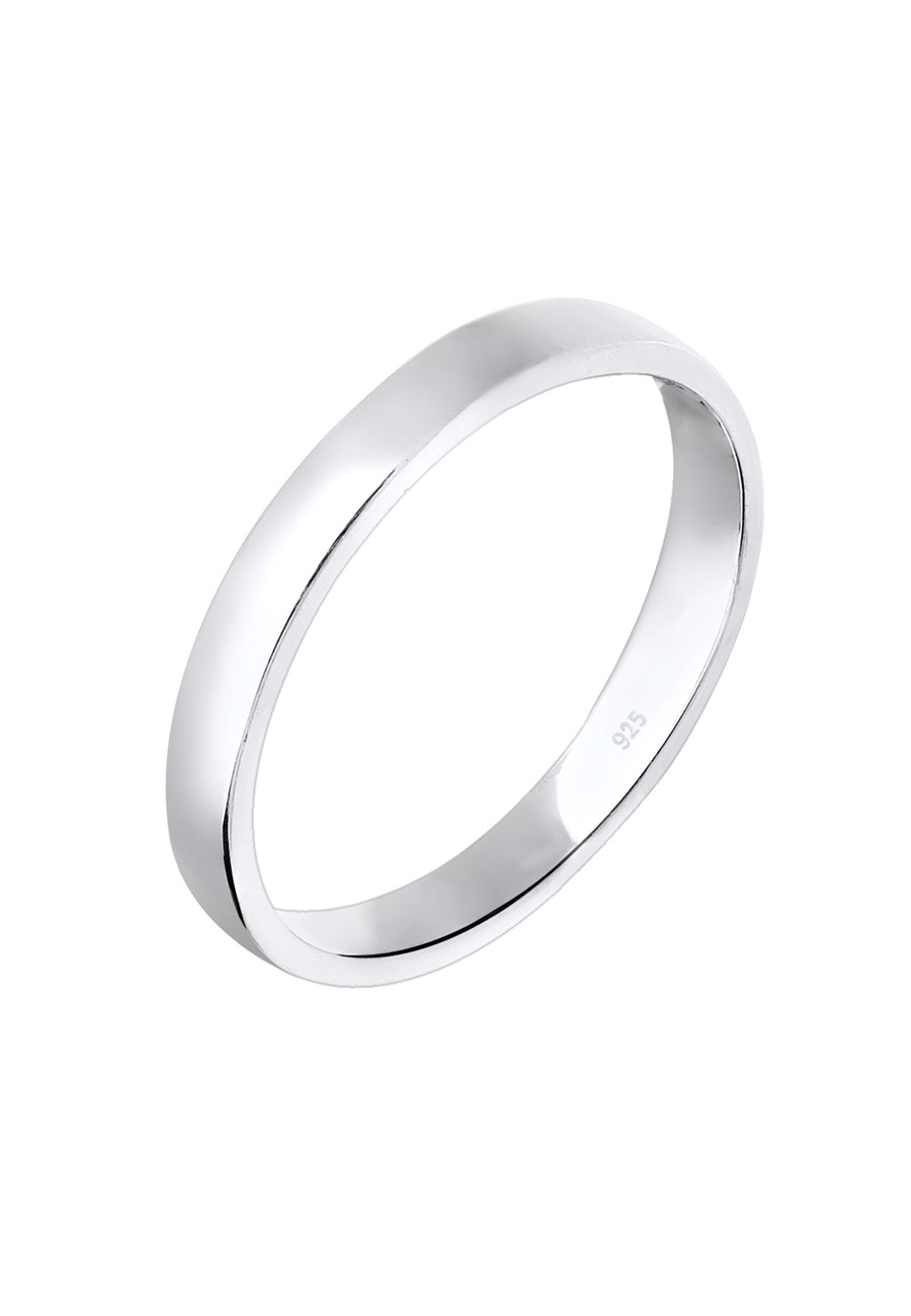Elli Damski zaręczynowy prosty elegancki w srebrze 925 Sterling Silver Pierścionki 1 ct