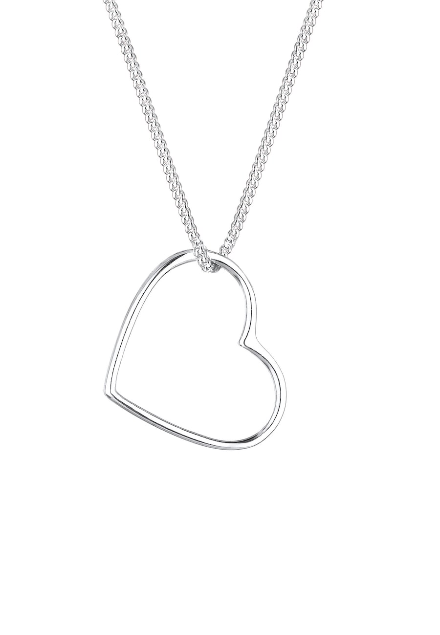 Elli Damski wisiorek Serce Basic wykonany ze srebra próby 925 Sterling Silver Naszyjniki 1 ct