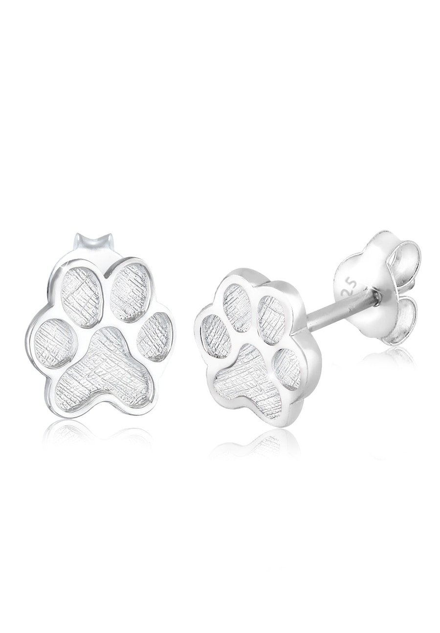 Elli Damski odbicie łapki pies kot srebro 925 Sterling Silver Kolczyki 1 ct