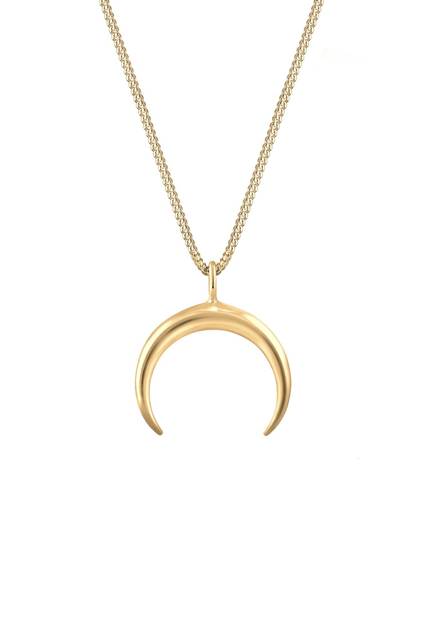 Elli Damski sierp półksiężyc ze srebra próby 925 Sterling Silver Naszyjniki 1 ct