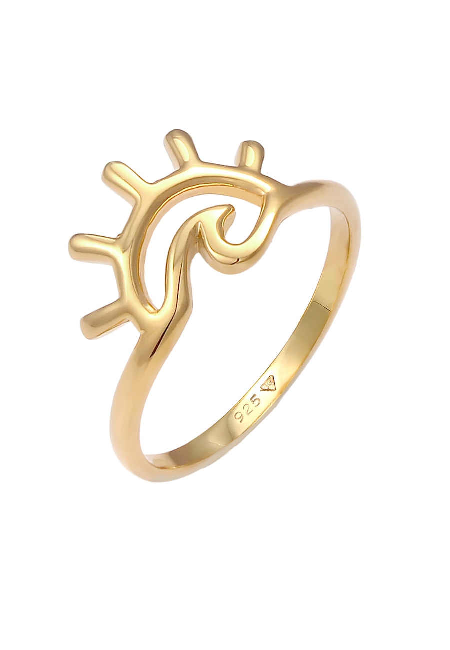 Elli Damski, wschód słońca, morze, fale,lato Trend Blogger srebro 925 Sterling Silver Pierścionki 1 ct