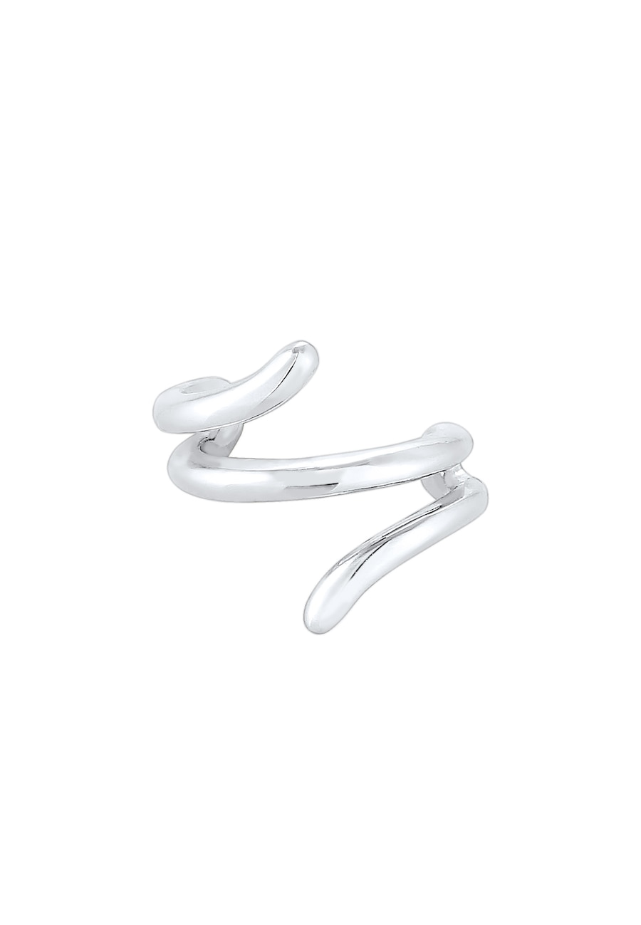 Elli Damska nausznica minimalistyczny wzór Geo, wykonane ze srebra próby 925 Sterling Silver Nausznice 1 ct Damski