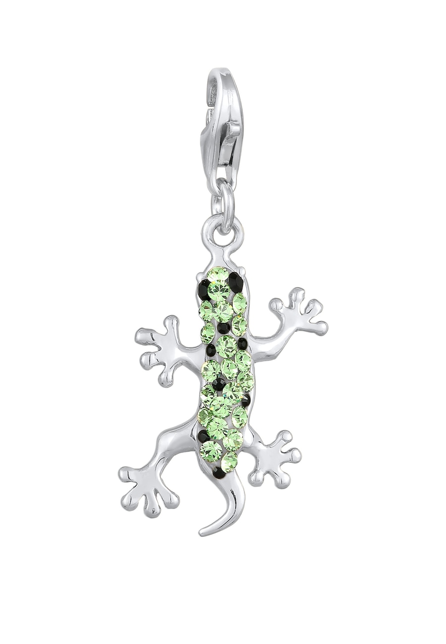 Nenalina Damski wisior Gecko z kryształami w srebrze próby 925 Sterling Silver Naszyjniki 1 ct