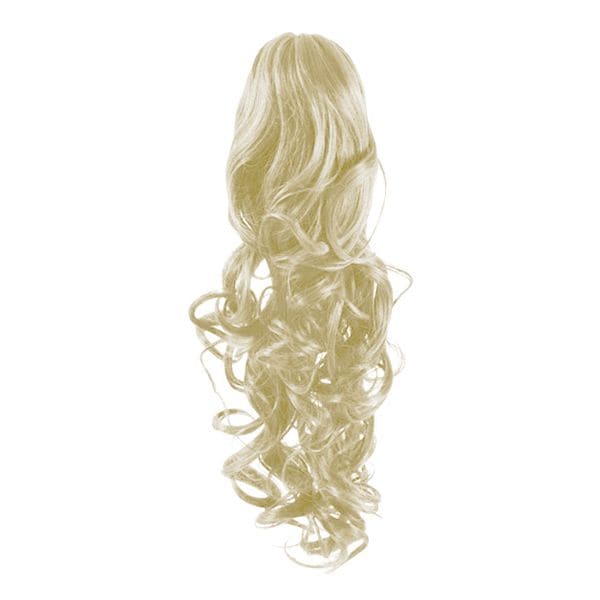 Fashiongirl Przedłużanie włosów Clip In Kucyk #60 Platynowy blond- Kręcone Klamry i spinki do włosów 1 ct