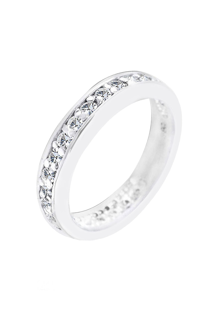Elli Damski zaręczynowy szlachetny z kryształami w srebrze próby 925 sterling silver Pierścionki 1 ct