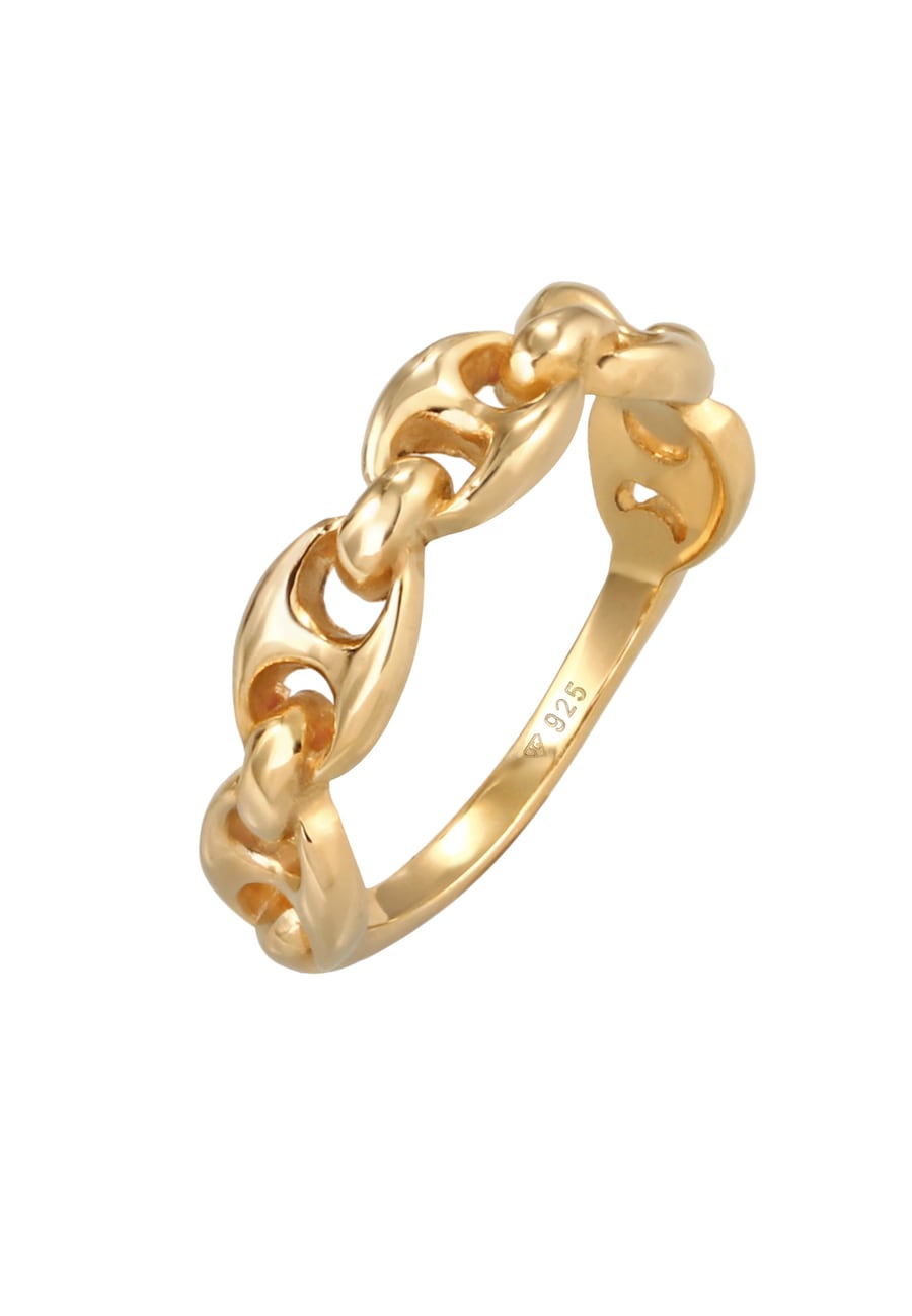 Elli Damska obrączka Maritime kotwica Design Trend w srebrze 925 Sterling Silver Pierścionki 1 ct Damski