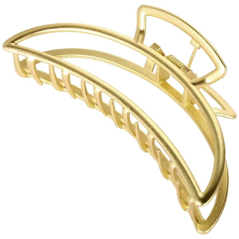 SOHO SOHO® Berette Duża metalowa spinka klamra do włosów Klamry i spinki do włosów 1 ct Jasnobrązowy