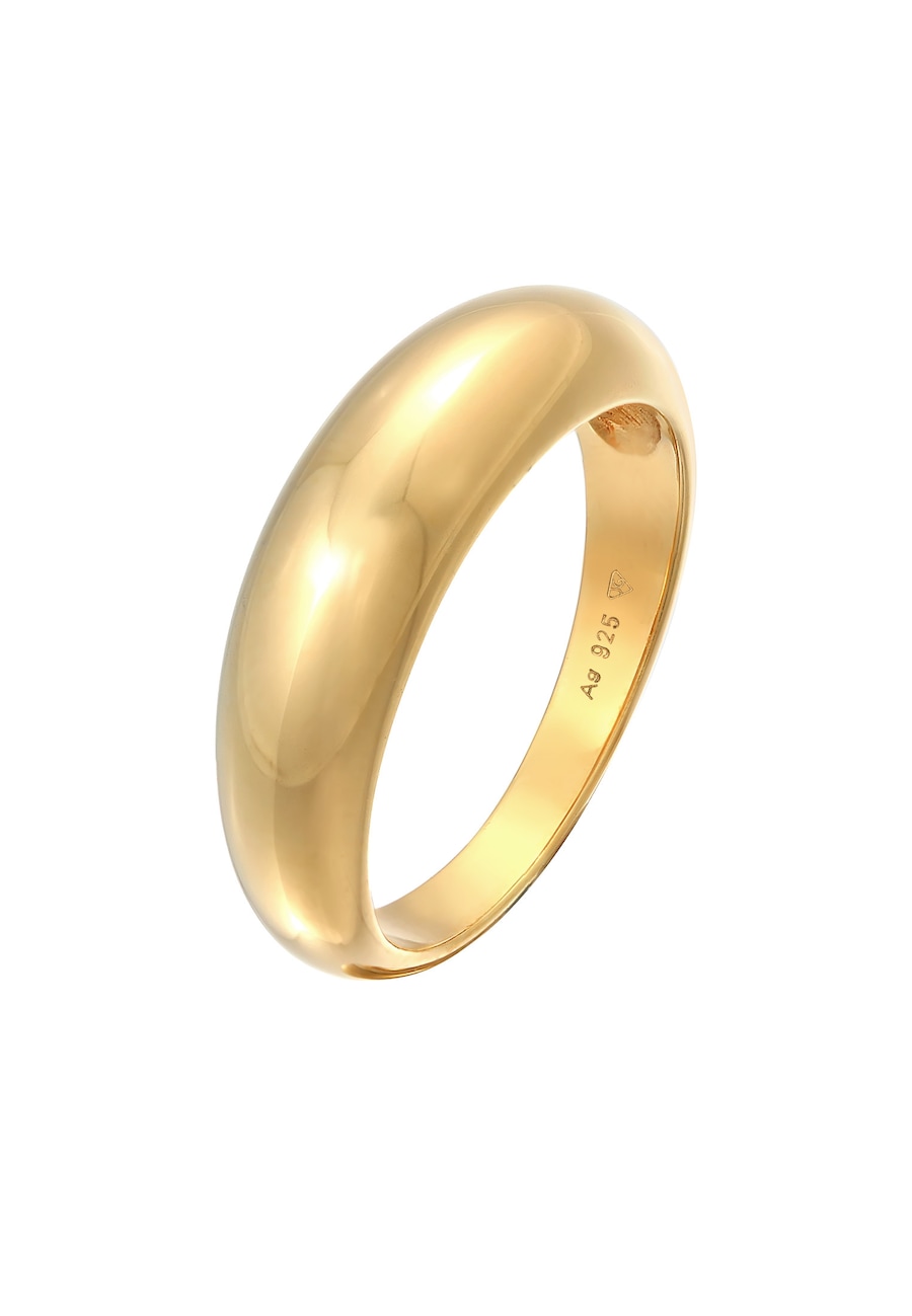 Elli Damski pierścionek do łączenia Basic ponadczasowy wzór w srebrze 925 Sterling Silver Pierścionki 1 ct