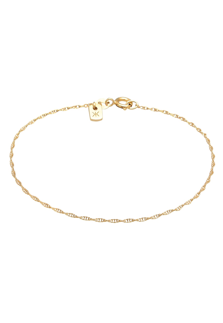 KUZZOI Męska bransoletka Basic Links Twisted ze srebra próby 925 Sterling Silver Bransoletki 1 ct Męskie