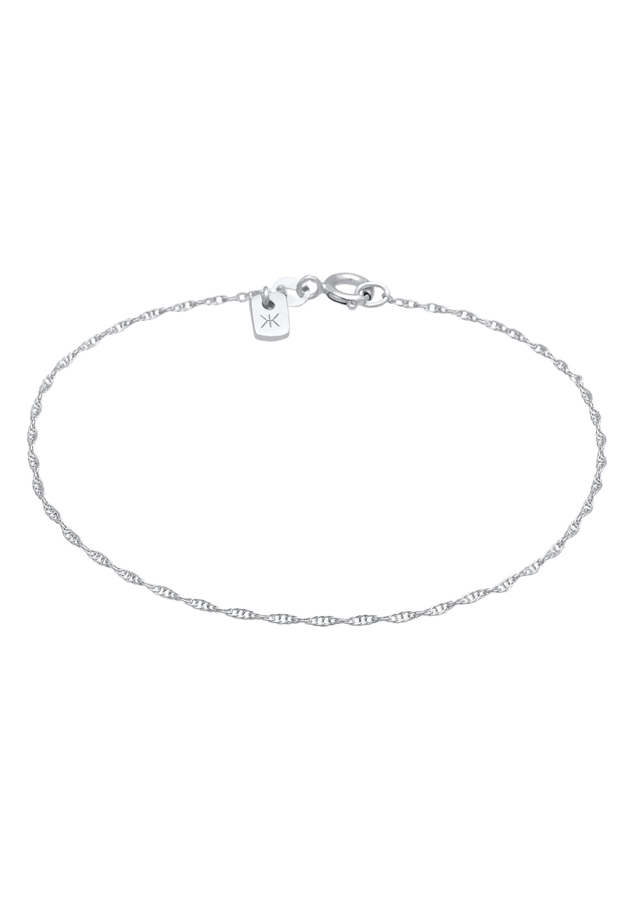 KUZZOI Męska bransoletka Basic Links Twisted ze srebra próby 925 Sterling Silver Bransoletki 1 ct Męskie