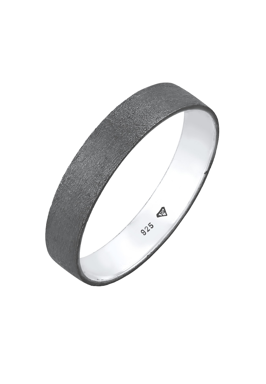 KUZZOI Męski pierścień Minimal Basic Friendship w srebrze 925 Sterling Silver Pierścionki 1 ct Męskie