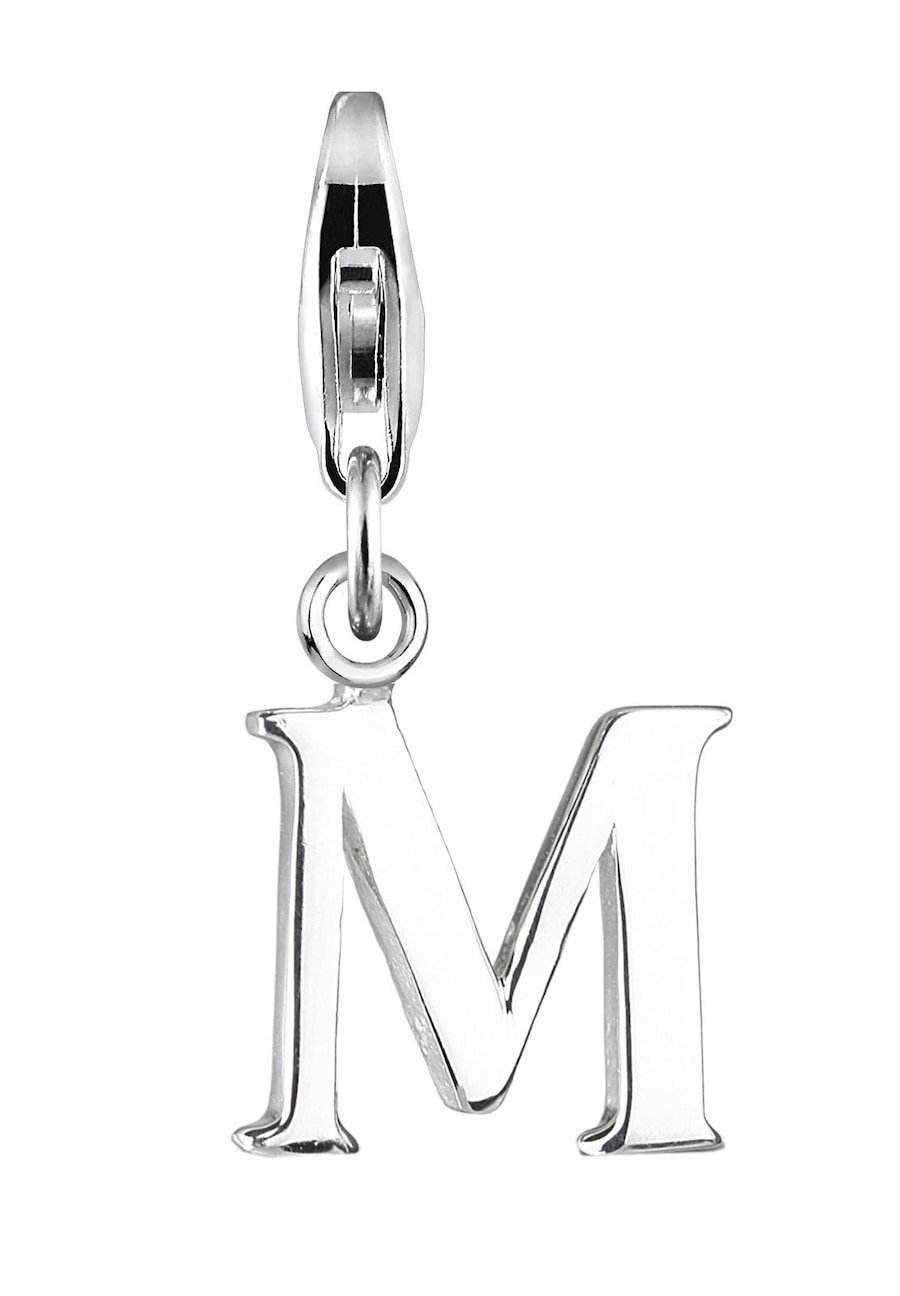 Elli Damska literka M inicjał w srebrze 925 Sterling Silver Wisiorki 1 ct Damski