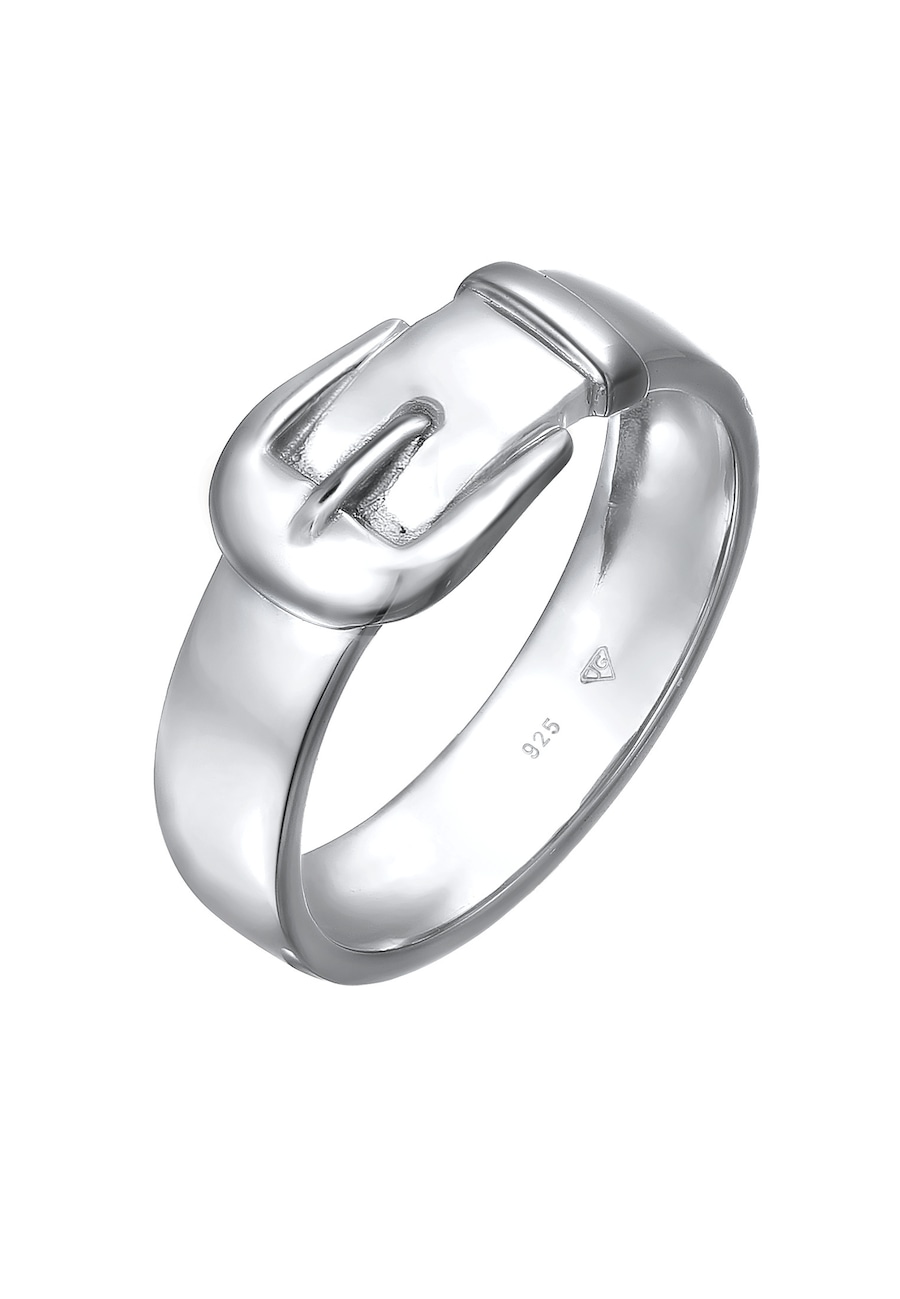 Elli Damska klamra do paska Basic ze srebra próby 925 Sterling Silver Pierścionki 1 ct Damski