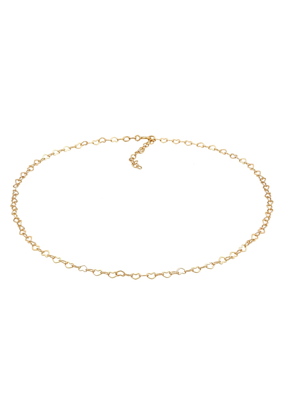 Elli Damski choker serce miłość połączenie ze srebra próby 925 Sterling Silver Naszyjniki 1 ct