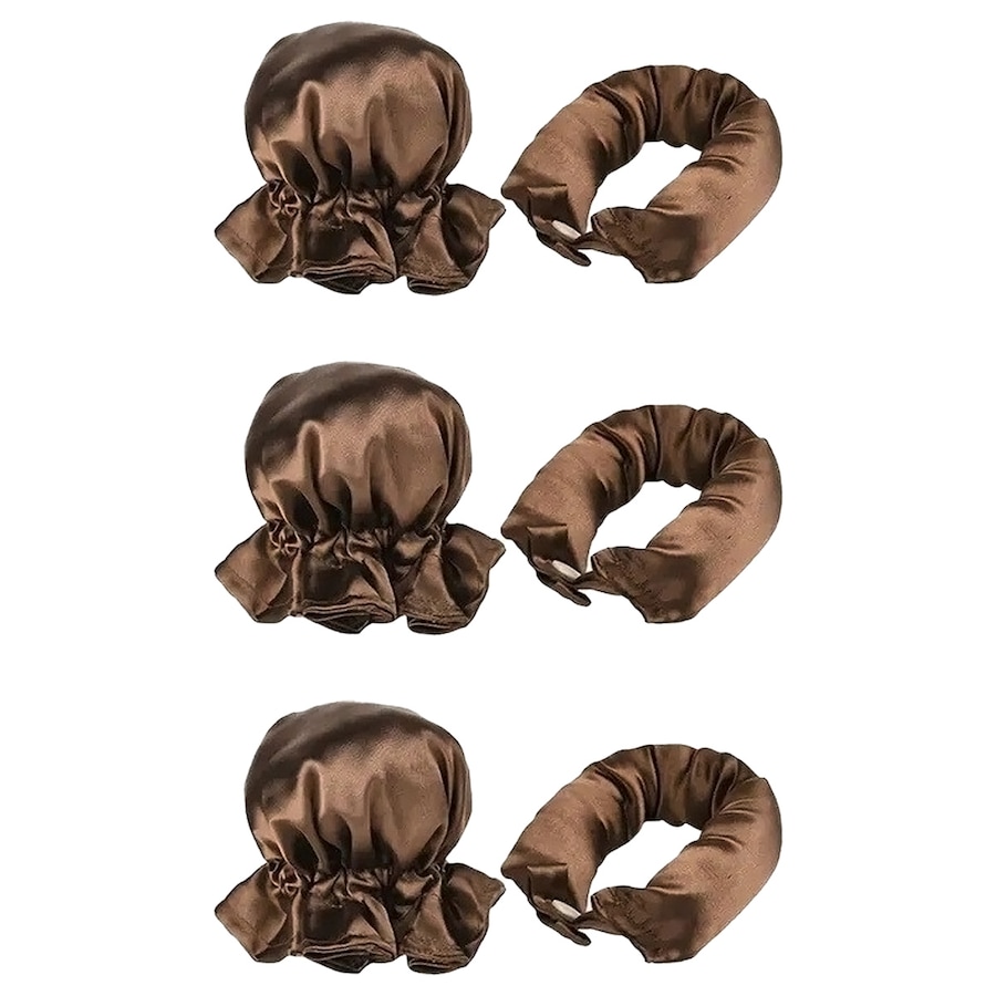 SOHO Flexi Rod Buns Wałki do włosów bez użycia ciepła Klamry i spinki do włosów 6 ct Brązowy