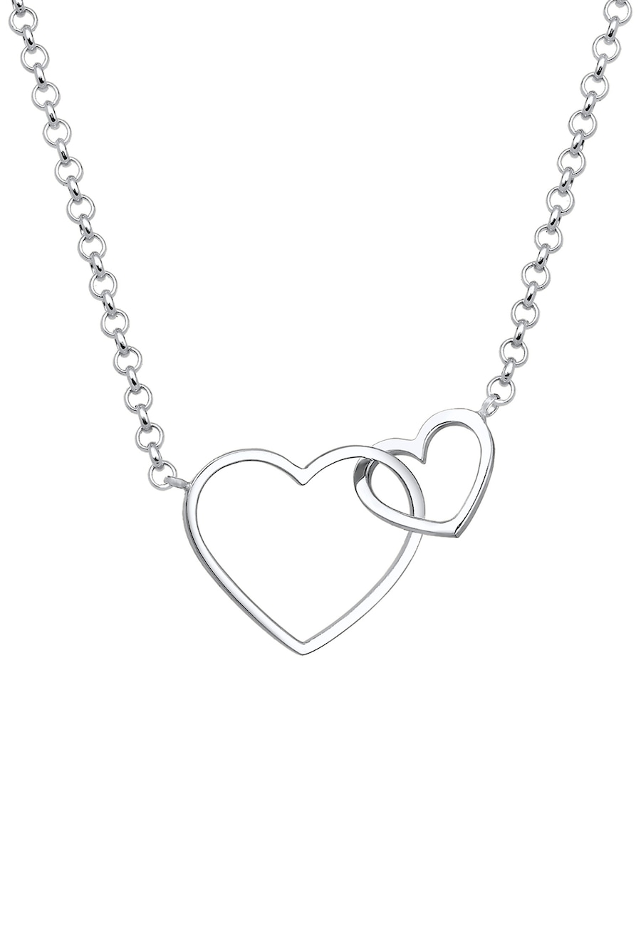 Elli Damska zawieszka serce splecione w pozłacanym srebrze próby 925 Sterling Silver Naszyjniki 1 ct Damski