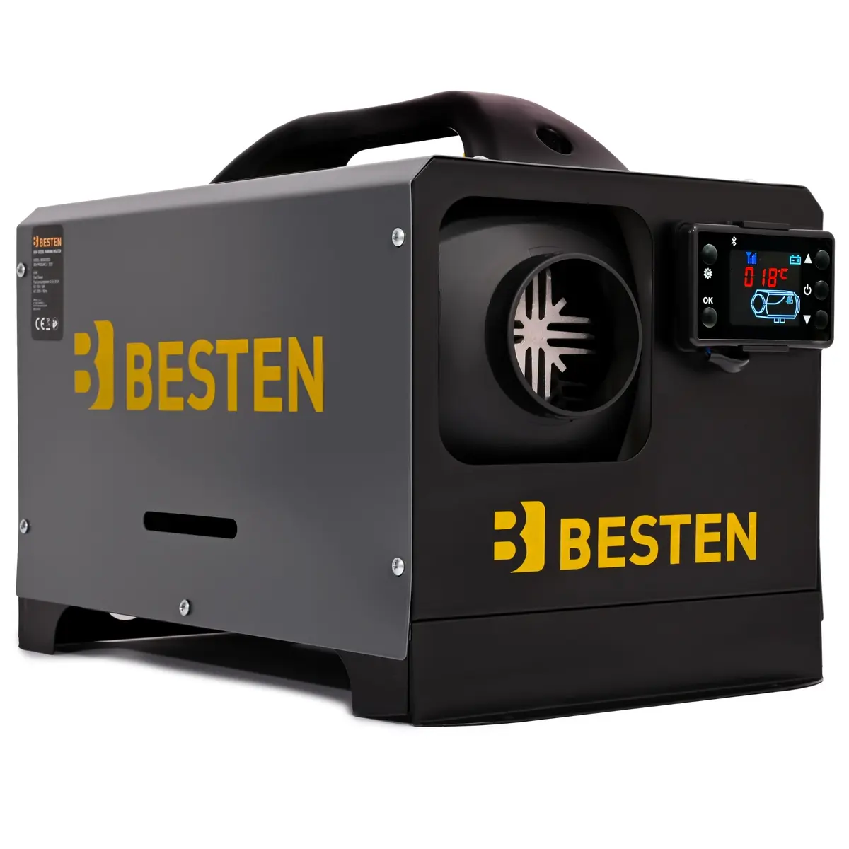 Ogrzewanie postojowe BESTEN BE-2823 diesel 8kW, 12/24V + 230V, pilot, LCD, aplikacja, zbiornik 5L