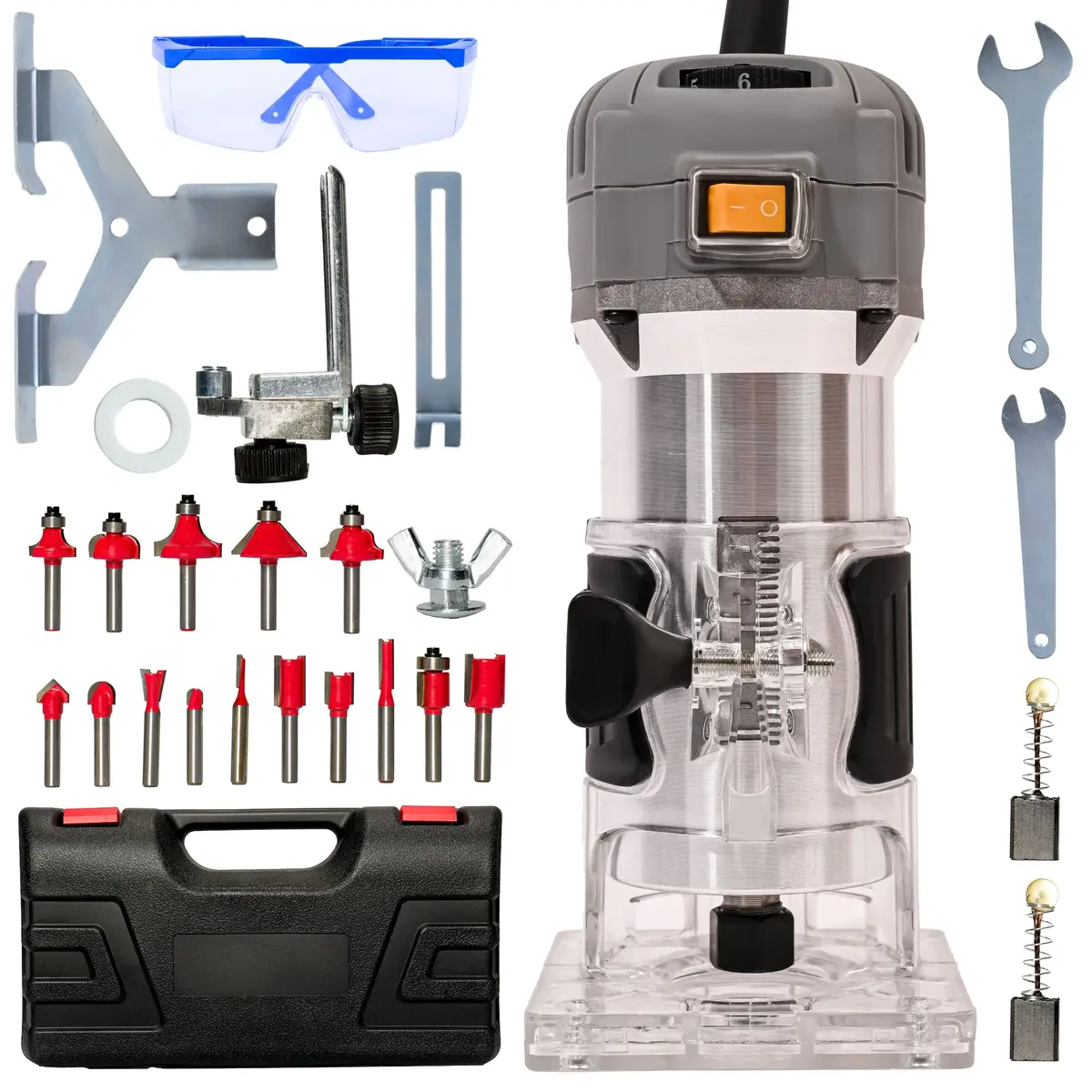 BESTEN BE-2536 30 000 RPM Frezarka + frezy, zestaw 15 frezów + walizka ABS