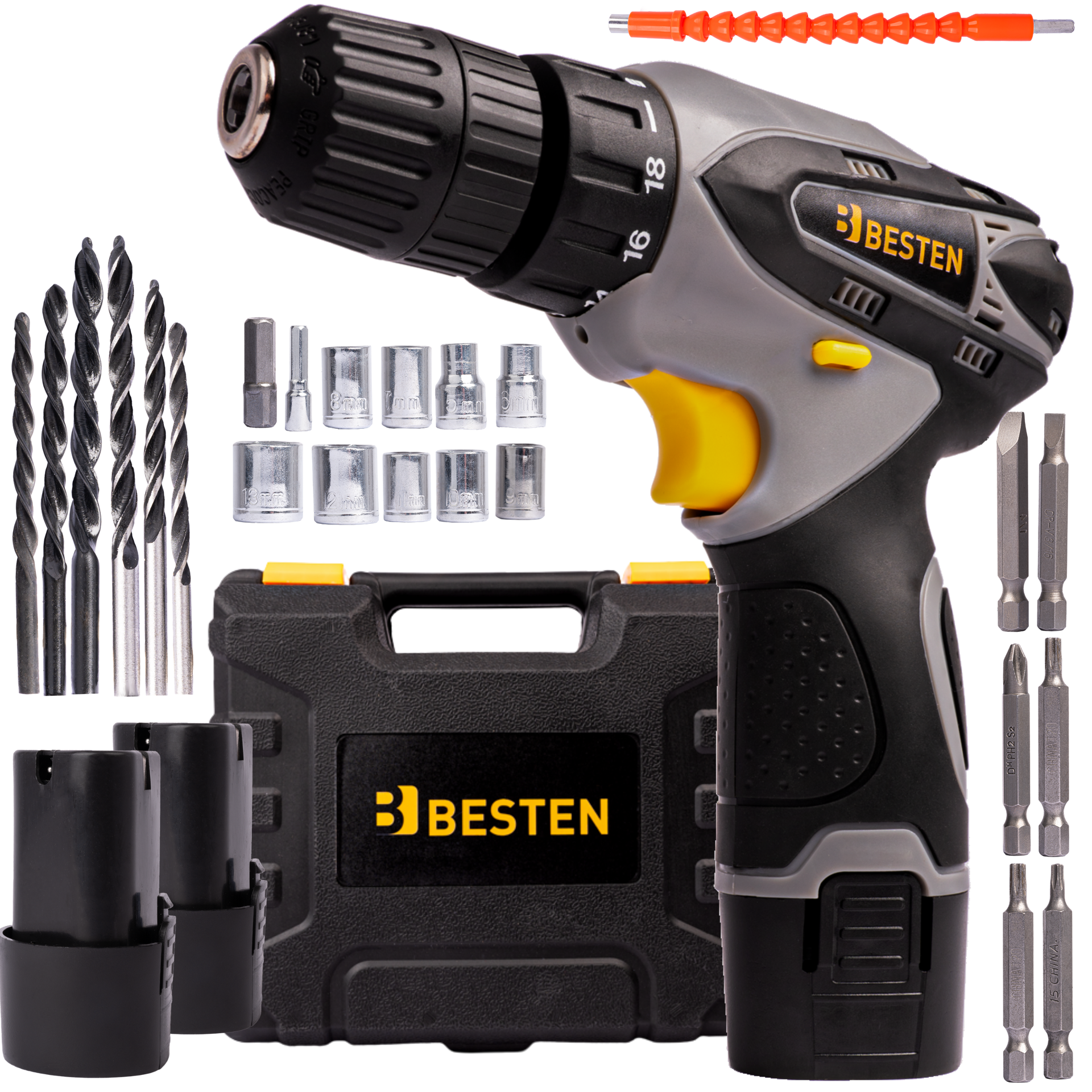 BESTEN BE-2852 Wkrętarka wiertarka akumulatorowa 12V